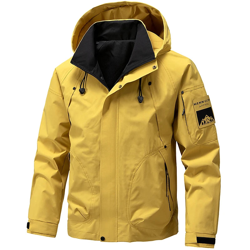 Veste de randonnée homme softshell à capuche, coupe-vent