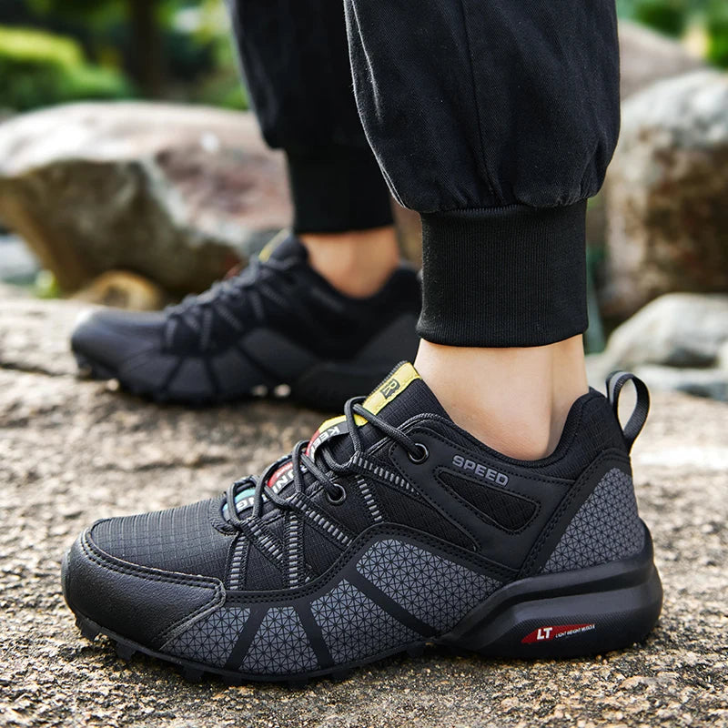 Chaussures de randonnée homme basses résistantes à l'eau et respirantes, tout-terrain