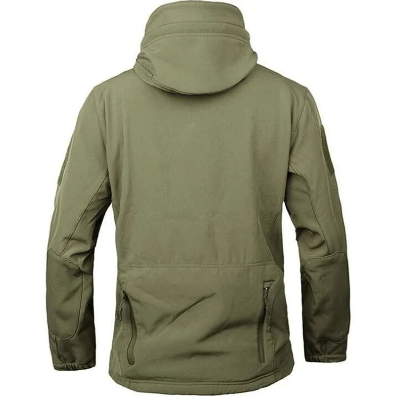 Veste de randonnée homme softshell à capuche, coupe-vent et déperlante