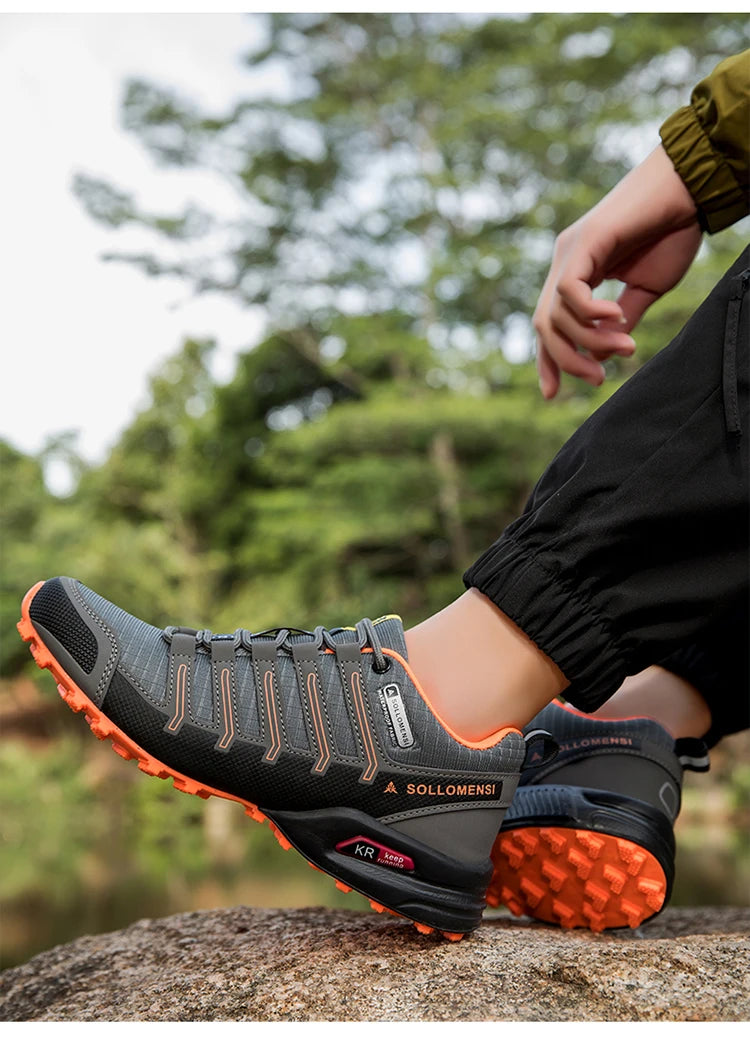 Chaussures de randonnée homme résistantes à l'eau et antidérapantes, tout-terrain