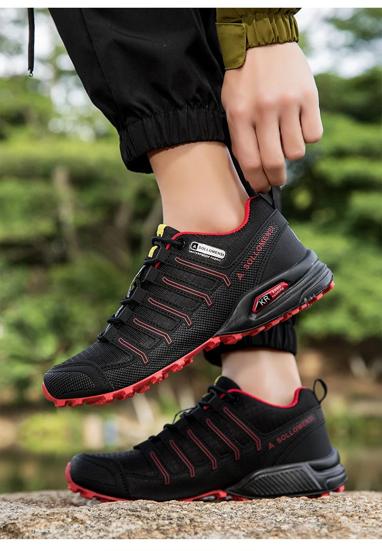 Chaussures de randonnée homme résistantes à l'eau et antidérapantes, tout-terrain