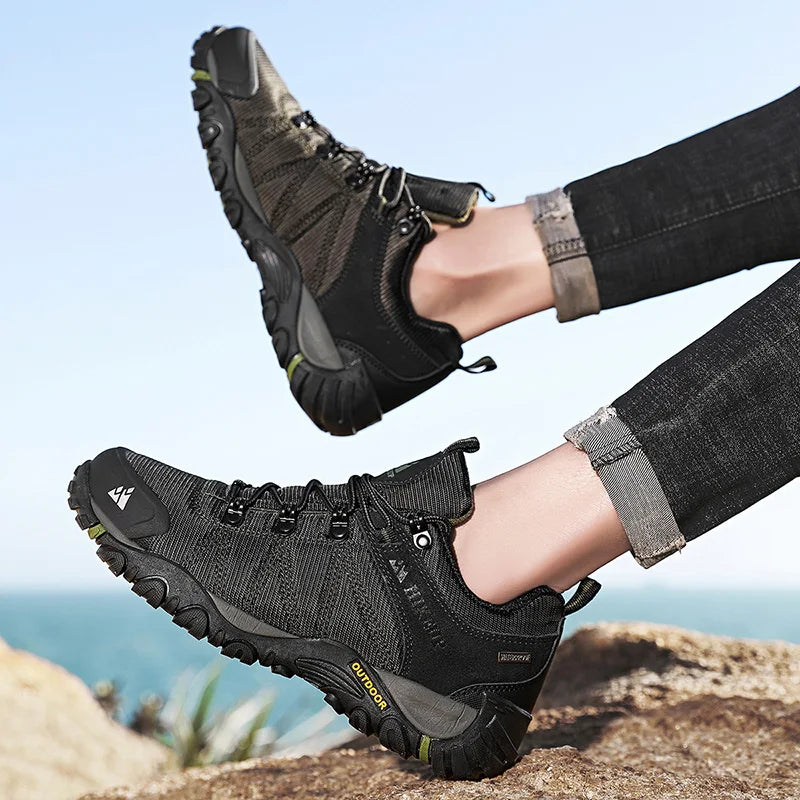 Chaussures de randonnée homme respirantes et antidérapantes, résistantes aux éclaboussures
