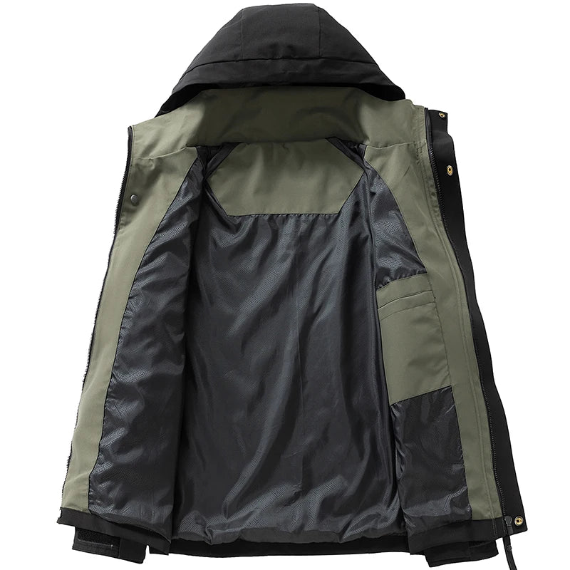 Veste de randonnée homme softshell à capuche, coupe-vent