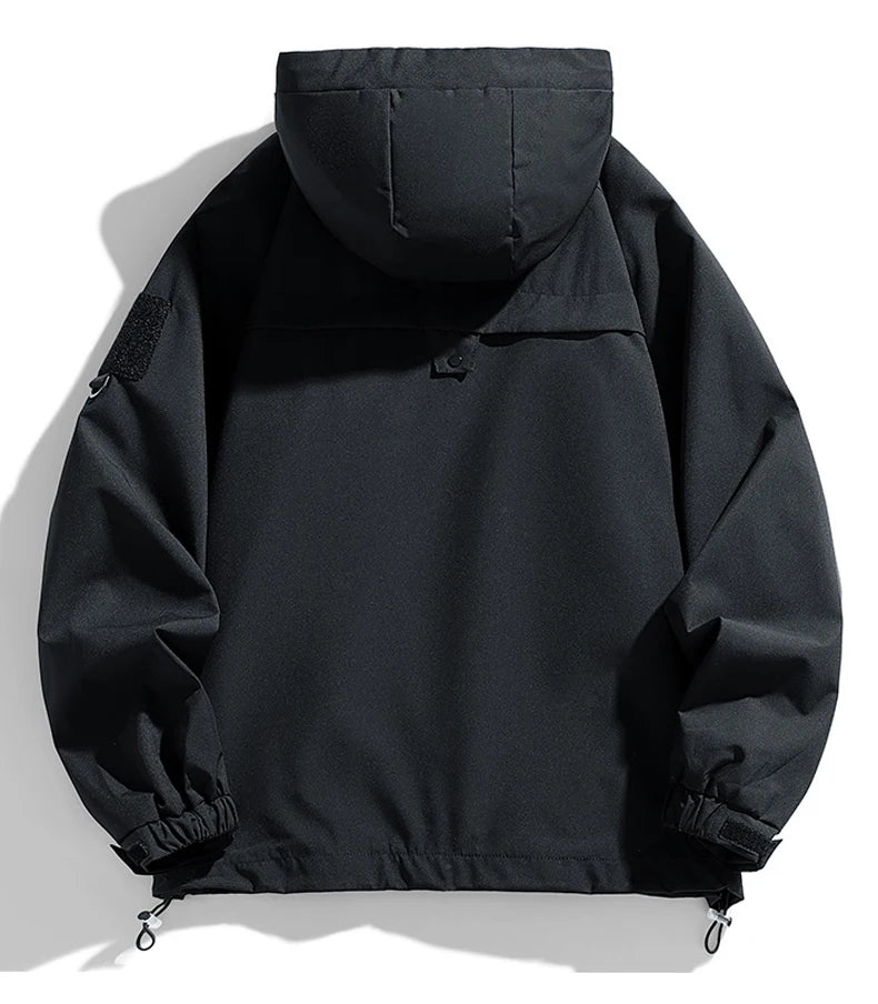 Veste de randonnée homme softshell à capuche, légère et coupe-vent