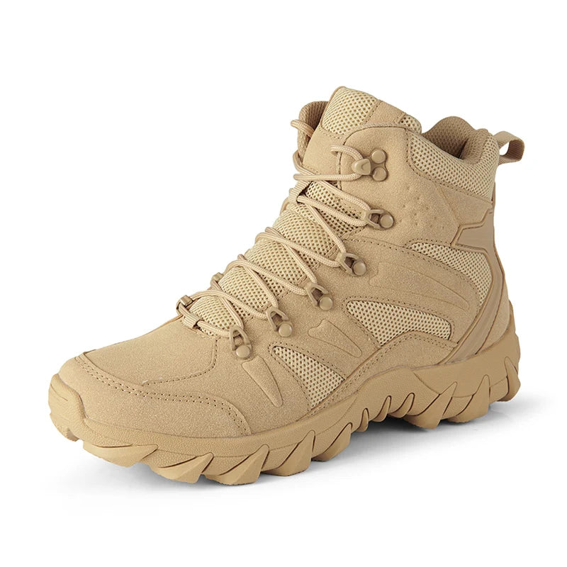 Chaussures de randonnée homme tactiques semi-montantes, robustes et antidérapantes