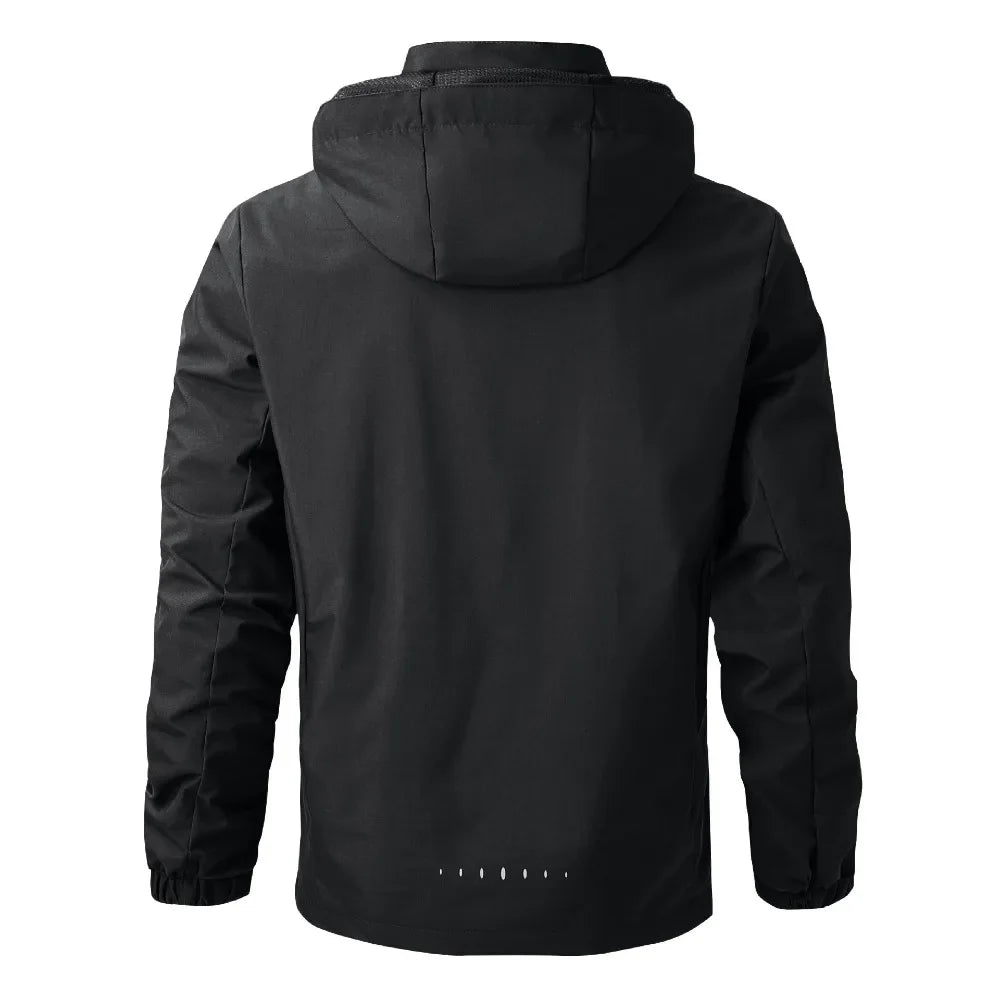 Veste de randonnée homme imperméable à capuche, légère (coupe-pluie)