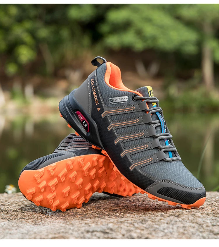 Chaussures de randonnée homme résistantes à l'eau et antidérapantes, tout-terrain