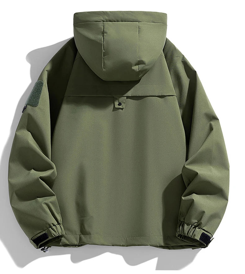 Veste de randonnée homme softshell à capuche, légère et coupe-vent