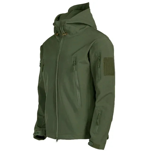 Veste de randonnée homme softshell à capuche, coupe-vent et déperlante